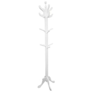 Perchero de pie 16 perchas colgador de ropa blanco