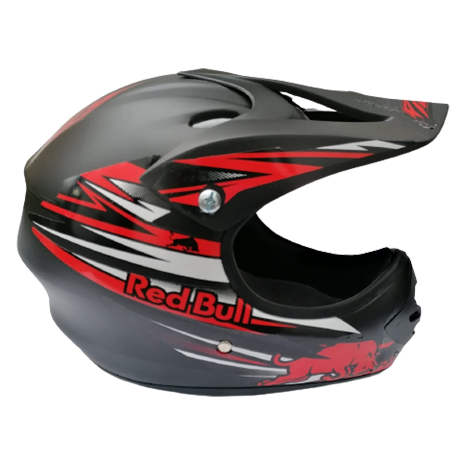 Casco motocross RedBull para niños bicicross en negro - Image 2