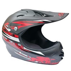 Casco motocross RedBull para niños bicicross en negro