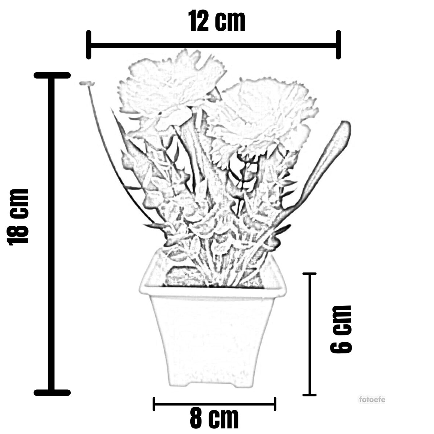 Planta Artificial con maceta en amarillo - Image 2