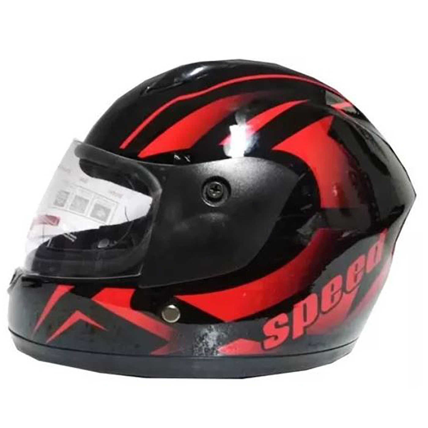 Casco de Moto para Niño Hombre Araña Rojo Brillante – Protección y Estilo de 4 a 11 años