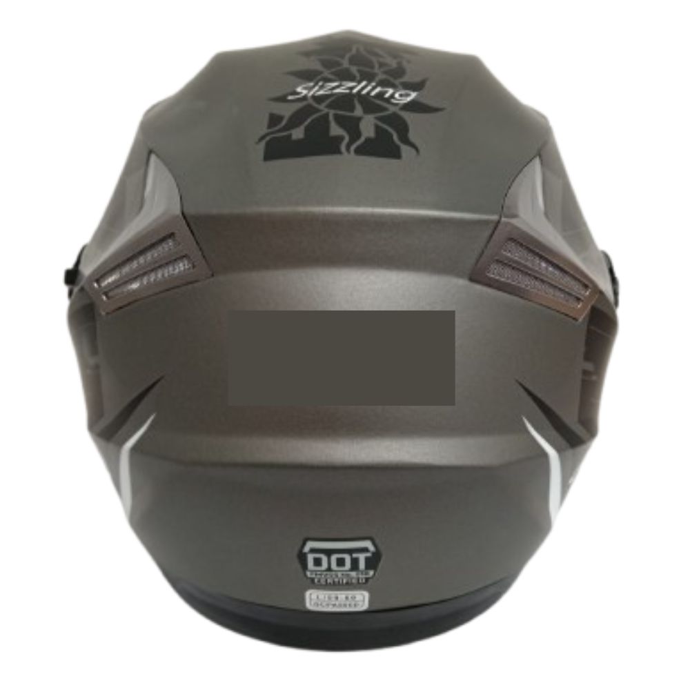 Casco de Moto Abierto Open Face Rea en Gris | Estilo y Seguridad / Talla L - Image 4