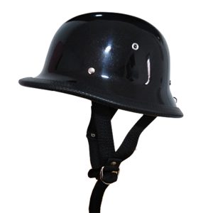 Casco De Moto Alemán Negro Mate Hard