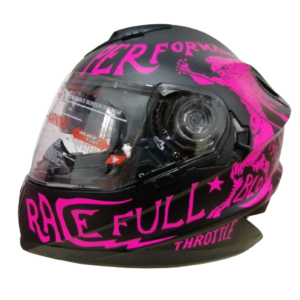 Casco Moto Certificado Clitio para mujer doble visor