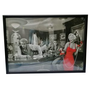 Cuadro De Marilyn Monroe Con Elvis Presley Y James Dean Bar