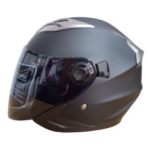 Casco de moto Scuat jet en Negro doble visor