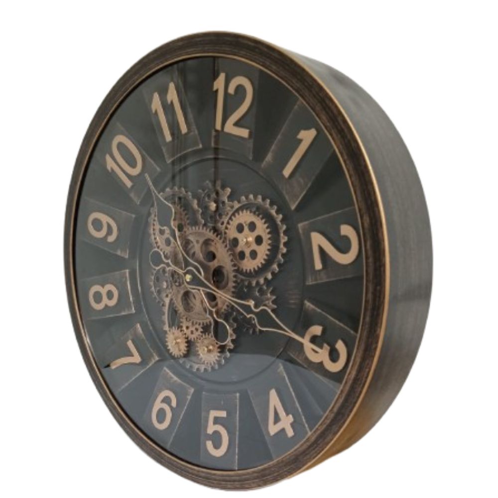 Reloj de Pared Mecatrónico Color Oro Viejo y fabuloso con Estilo Clásico - Image 2