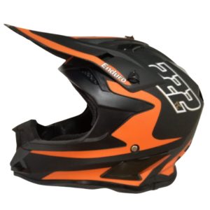 Casco motocross Sada Certificado en naranja