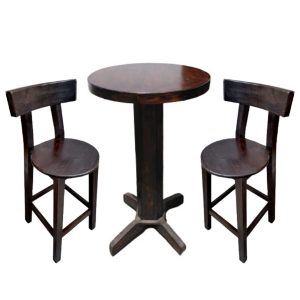 Juego de mesa comedor Alta bar Juego sillas Toscana modelo rustico