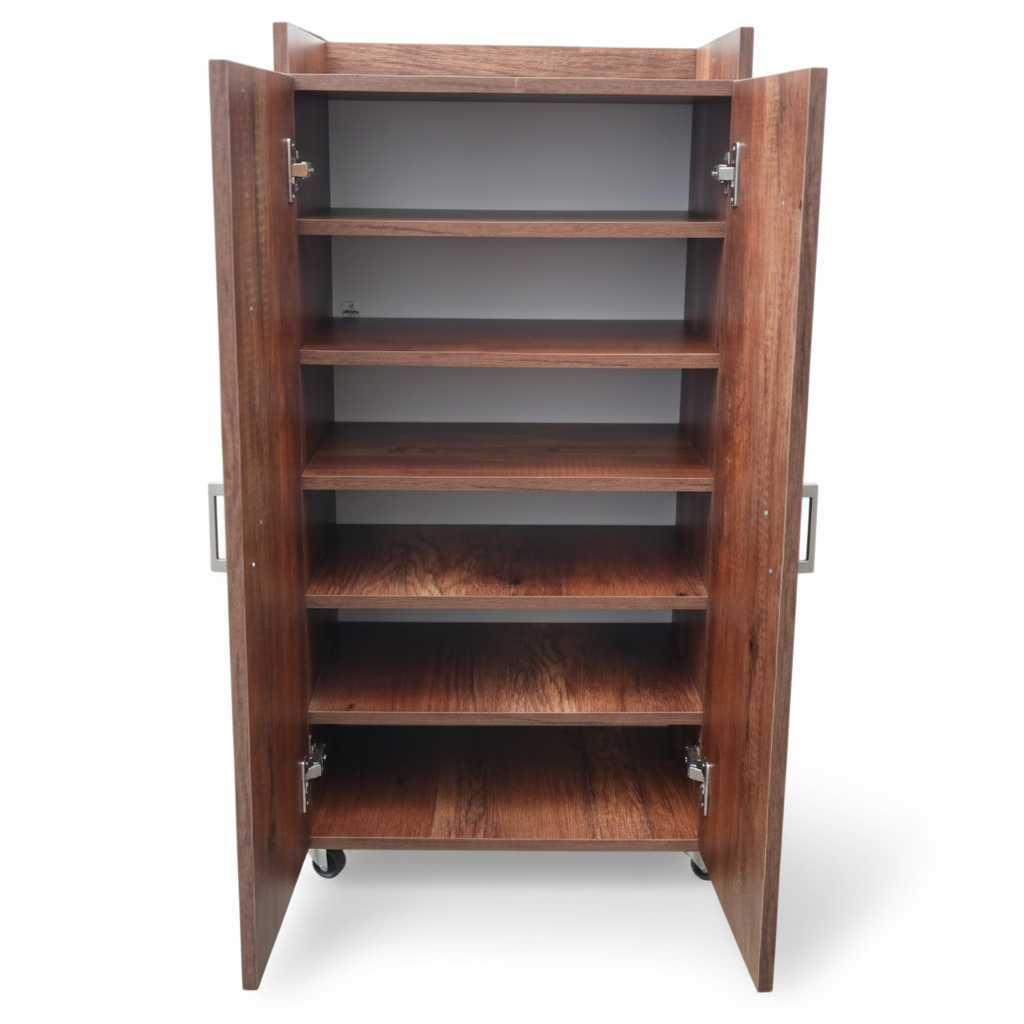 Estante Zapatero Organizador Luxury Multiuso Caramelo con Ruedas | 5 Divisiones en Melamina - Image 3