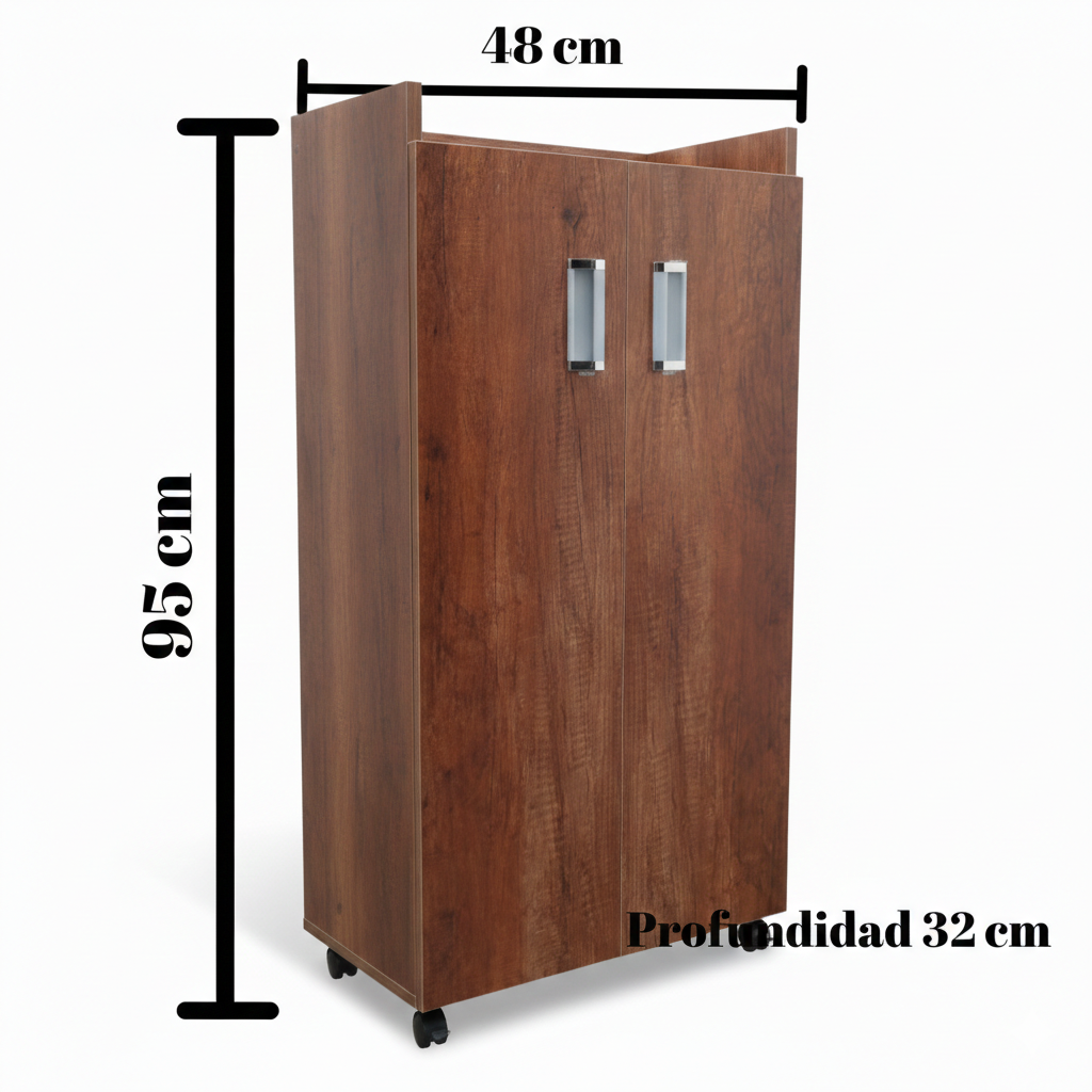 Estante Zapatero Organizador Luxury Multiuso Caramelo con Ruedas | 5 Divisiones en Melamina - Image 4