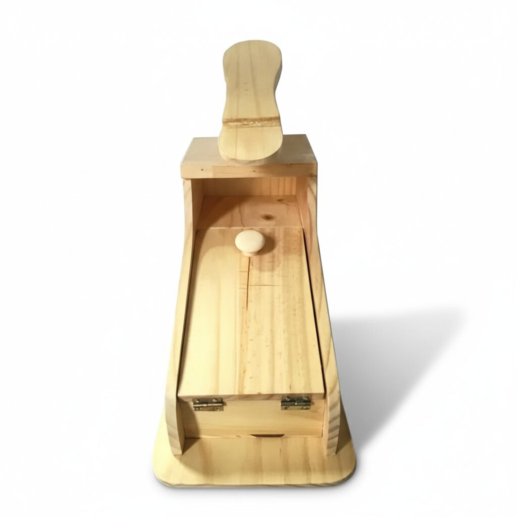 Esencial Lustra Zapatos de Madera Pino Natural | Caja Lustradora para Calzado3 - Image 2