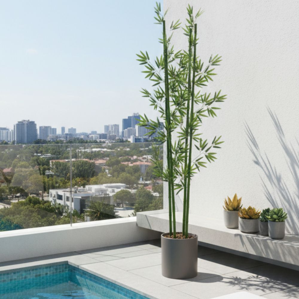 Planta Artificial Bambú con Hojas 190 cm – Decoración Natural para Hogar u Oficina - Image 3