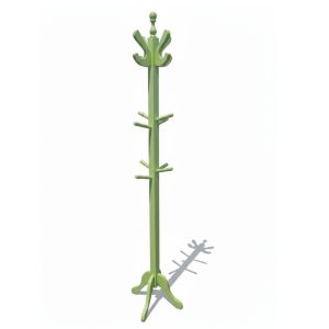 Perchero de Pie en Verde Madera Pino Color Verde Lima 175x30 cm – Diseño Moderno y Resistente