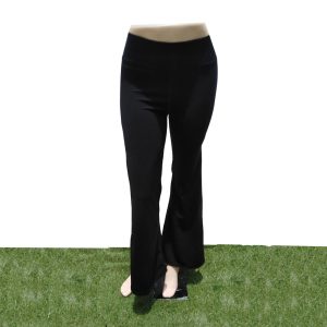 Pantalon capana con aberturas en negro talla xs