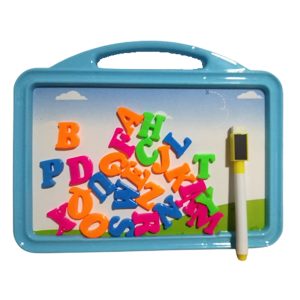 Pizarras acrilica reversible para niños con plumon y mota