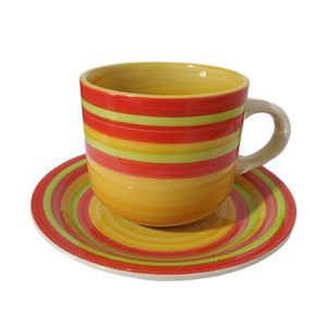 Juegos de tazas de Te en porcelana 6 unidades