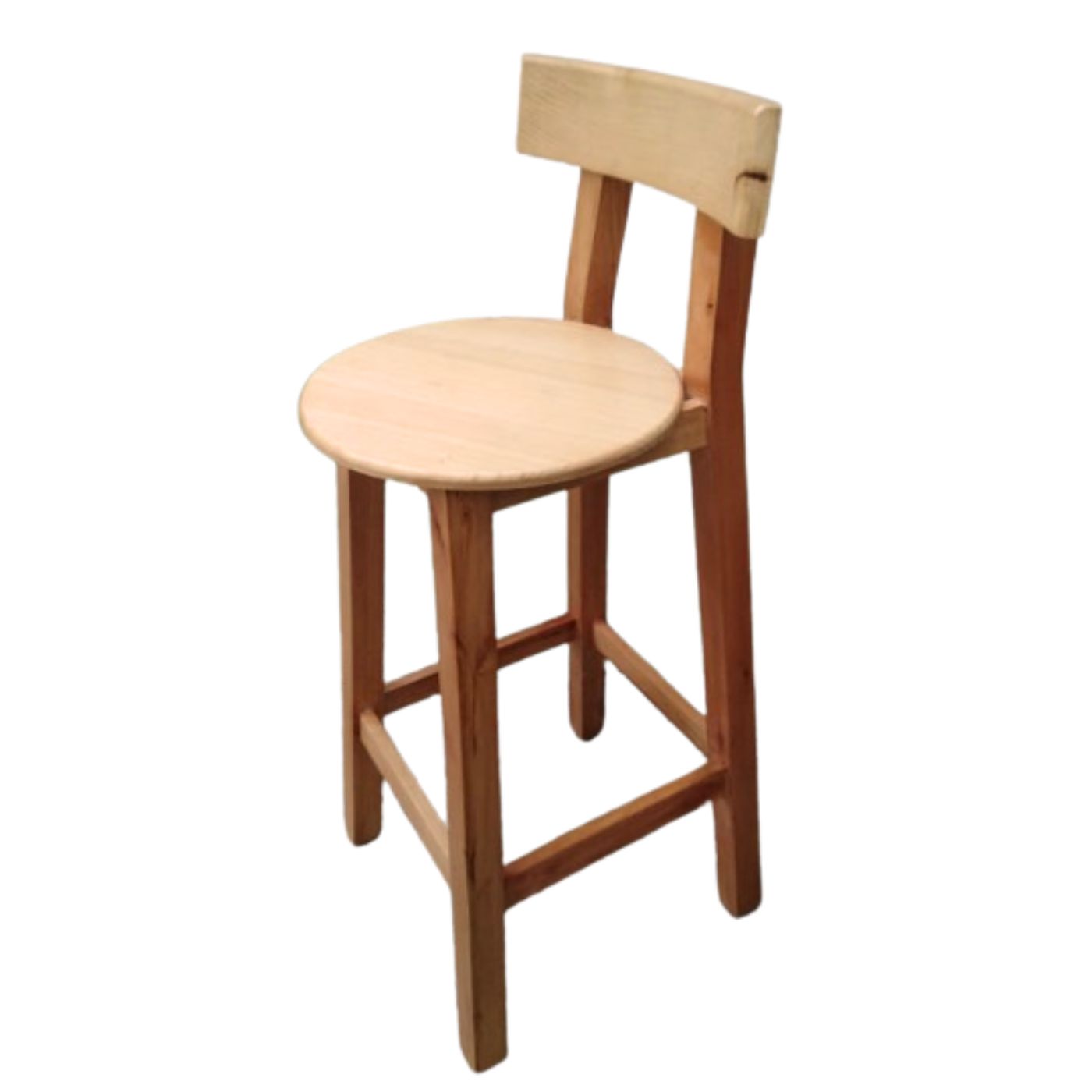 Silla bar alta Atlantis en madera pino natural - Image 2
