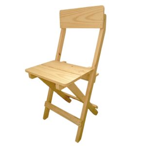 Fenomenal Silla Plegable en Madera Pino Natural – Práctica y Elegante 2.0