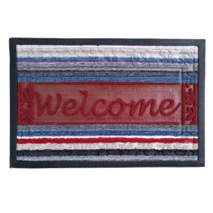 Tapete Felpudo Cuadrado Piso Colores Lanoso