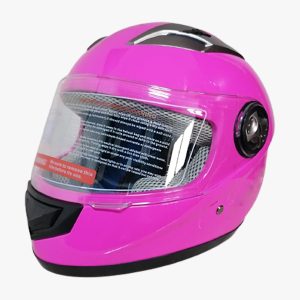 Casco de moto integral doble proteccion en Rosa para mujer