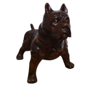 Adorno Perro Berasbully de ceramica Marron