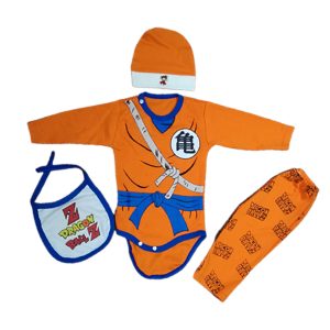 Ajuar de bebe Dragon Ball Ropa de bebe para niños en naranja