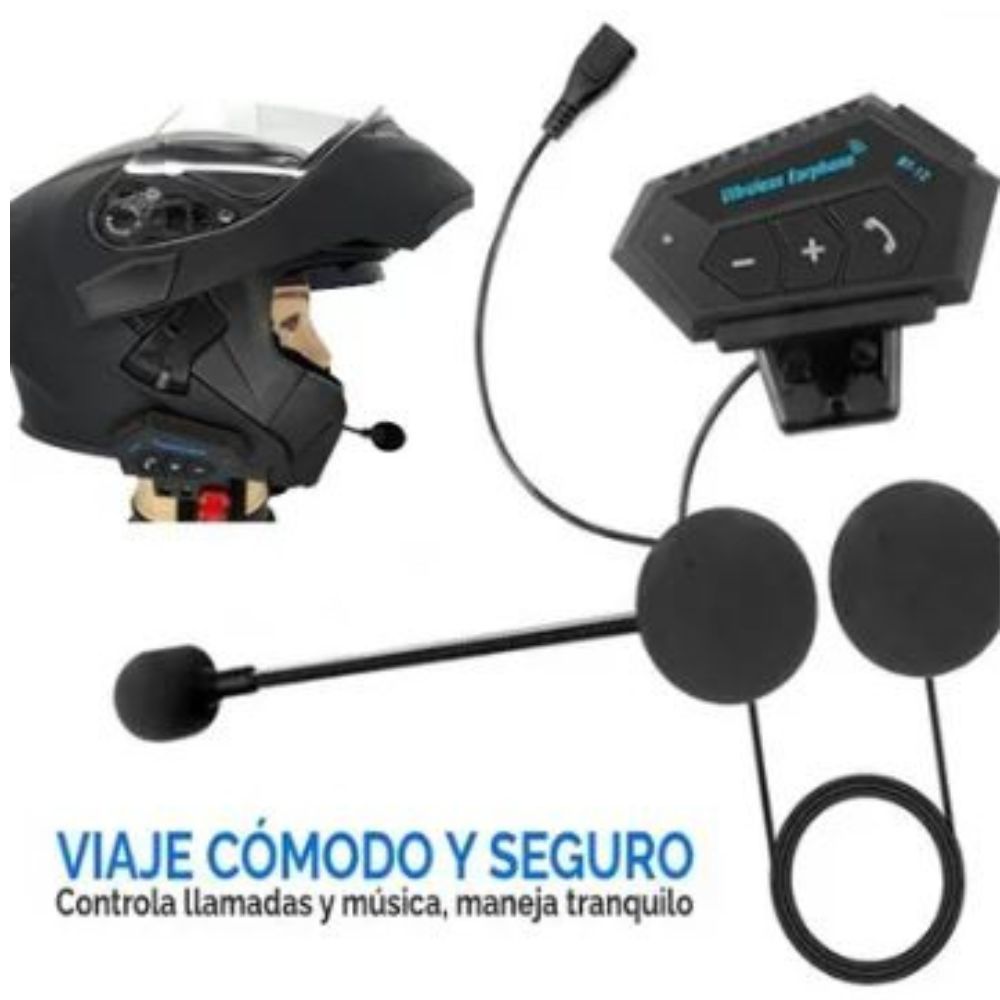 Bluetooth para Casco de Moto Premium increíble Antiruido con Llamadas y Música