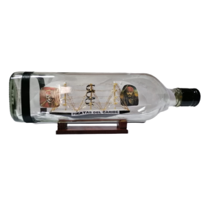 Botella decorativa de Piratas del Caribe