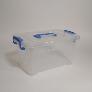 Fenomenal Cajita Organizadora Vany de Plástico Transparente con Tapa a Presión – Práctica y Resistente 30X21X15cm