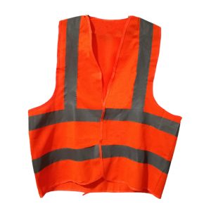 Chaleco reflectivo para ciclistas en naranja