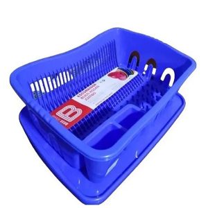 Escurridor de platos y cubiertos en Azul