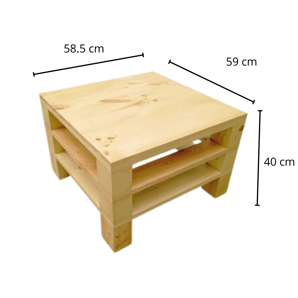 Irresistible Mesa de centro de madera pino Gore – Elegancia Natural y Durabilidad - Image 2