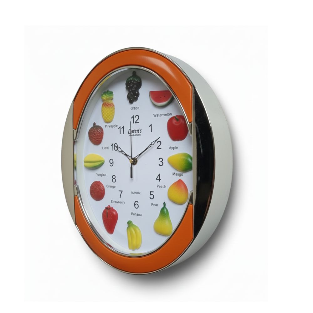 Reloj de Pared de frutas Ovalado | Decoración de Cocina Moderna - Image 2