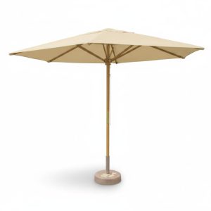 Sombrilla Gigante de madera CON BASE  Quitasol terraza de 3.10 mts