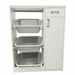 Verdulero Repostero Premium En Blanco Rodante Con Cajones