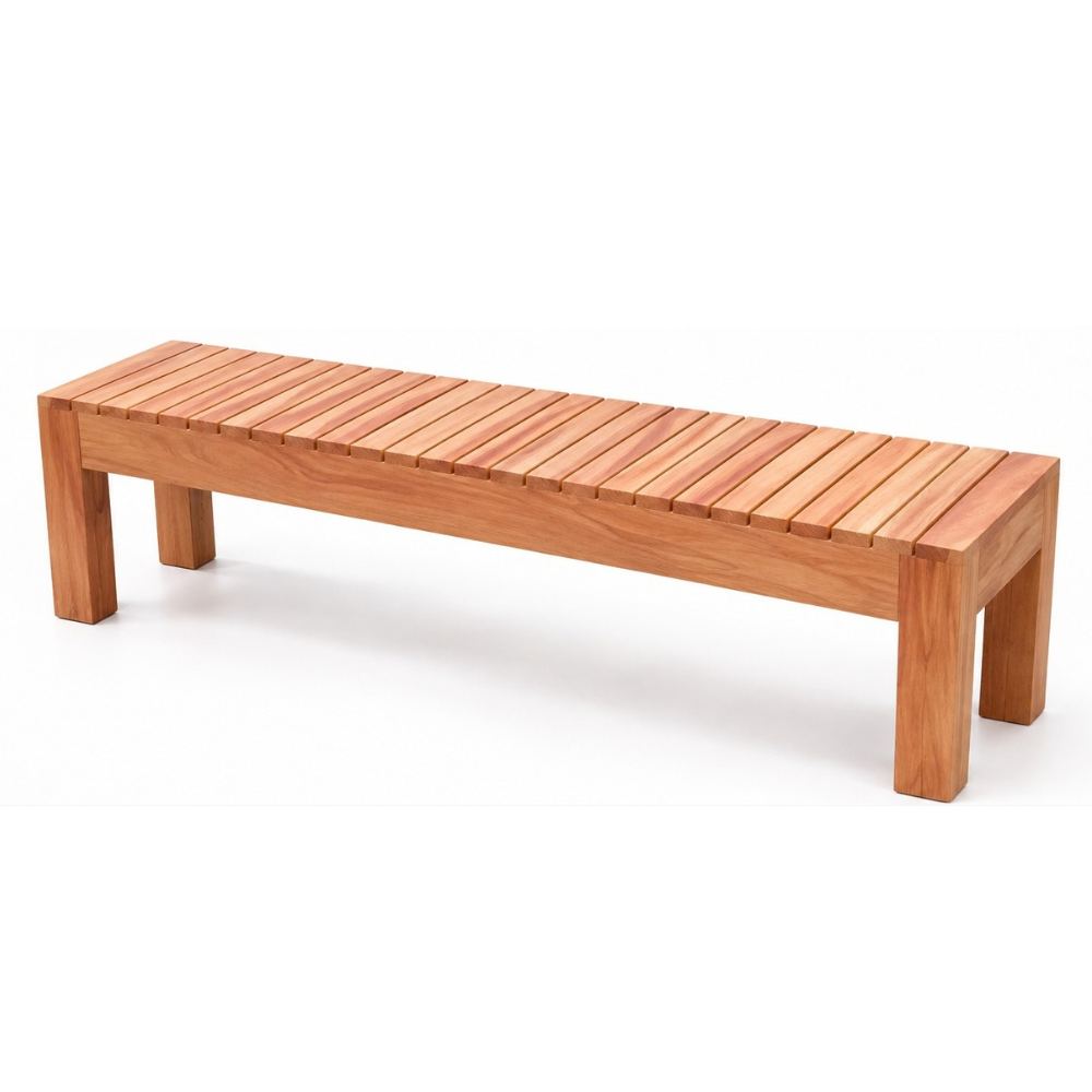 Banca de Madera Huayruro 150 cm en caramelo - foto 1